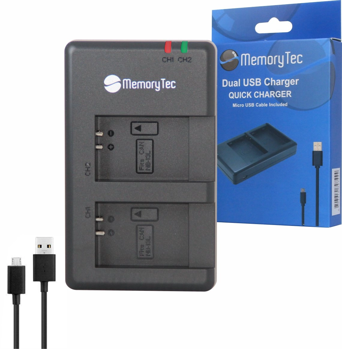 Kit 4 Baterias NB-13L + Carregador Duplo DL para Canon