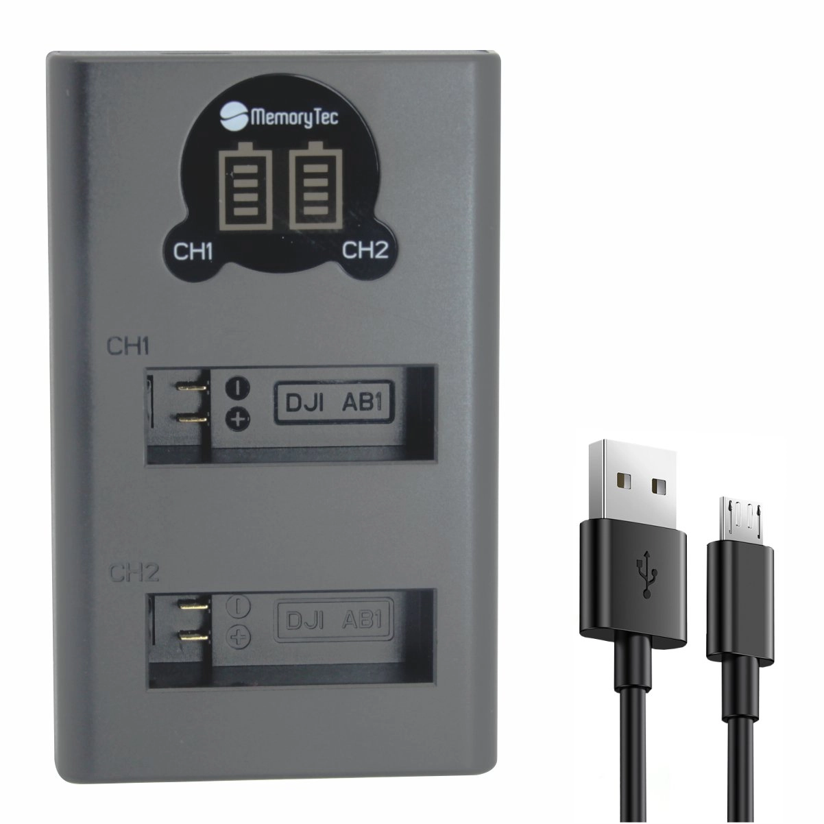 Kit 4 Baterias Osmo Action AB1 + Carregador Duplo para DJI Kit 4 Baterias Osmo Action AB1 + Carregador Duplo para DJI