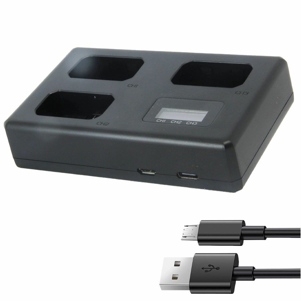 TT Carregador Triplo NP-FW50 para Sony