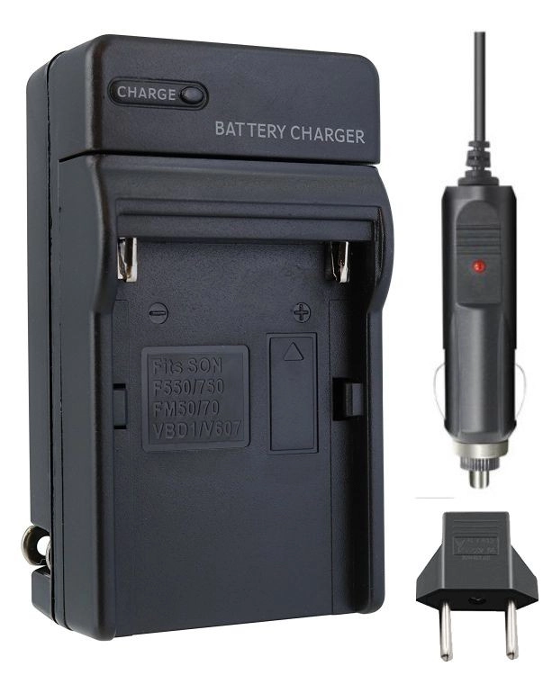 Kit 2 Baterias NP-FM50 + Carregador para Sony