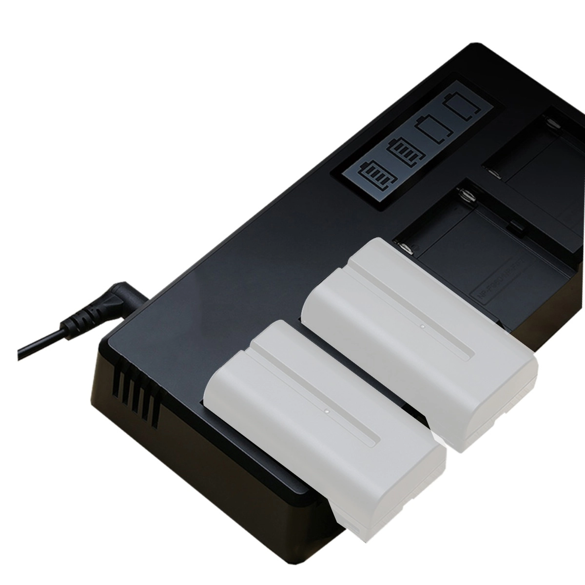 Kit 4 Baterias NP-F950 + Carregador Quadruplo para Sony Kit 4 Baterias NP-F950 + Carregador Quadruplo para Sony