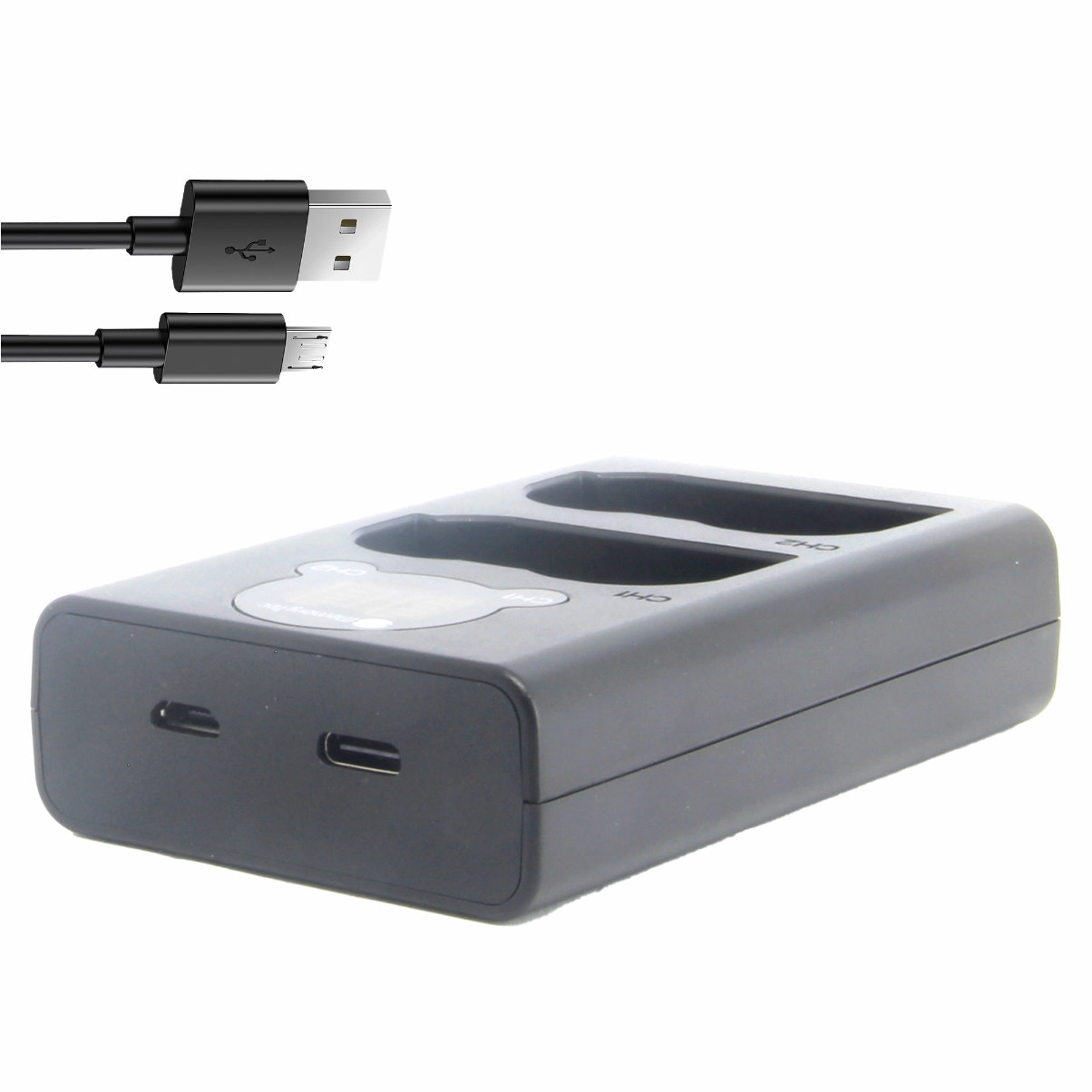 Kit 2 Baterias EN-EL15C Profissional + Carregador Duplo DL para Nikon