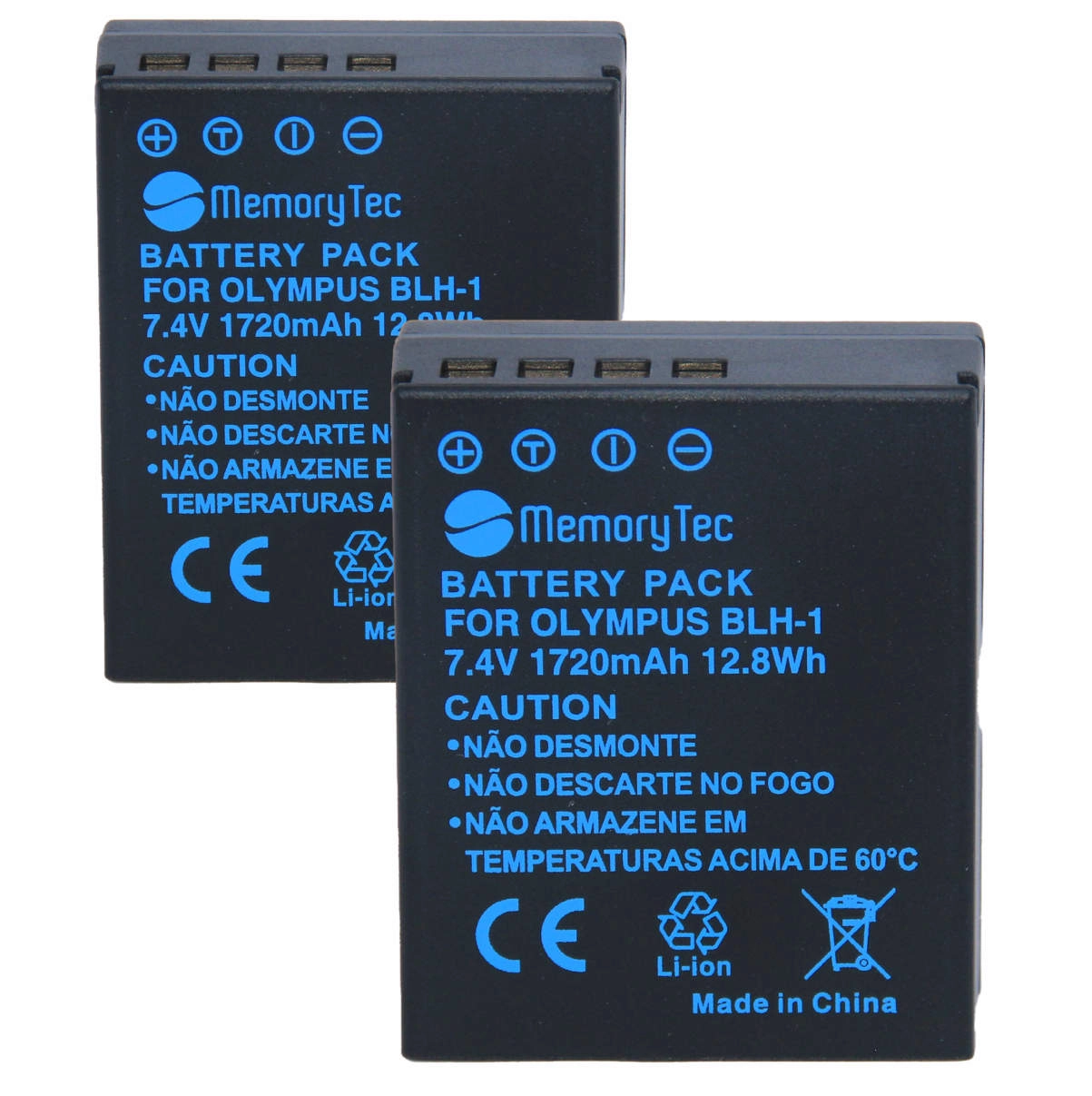 Kit 2 Baterias BLH1 para Olympus