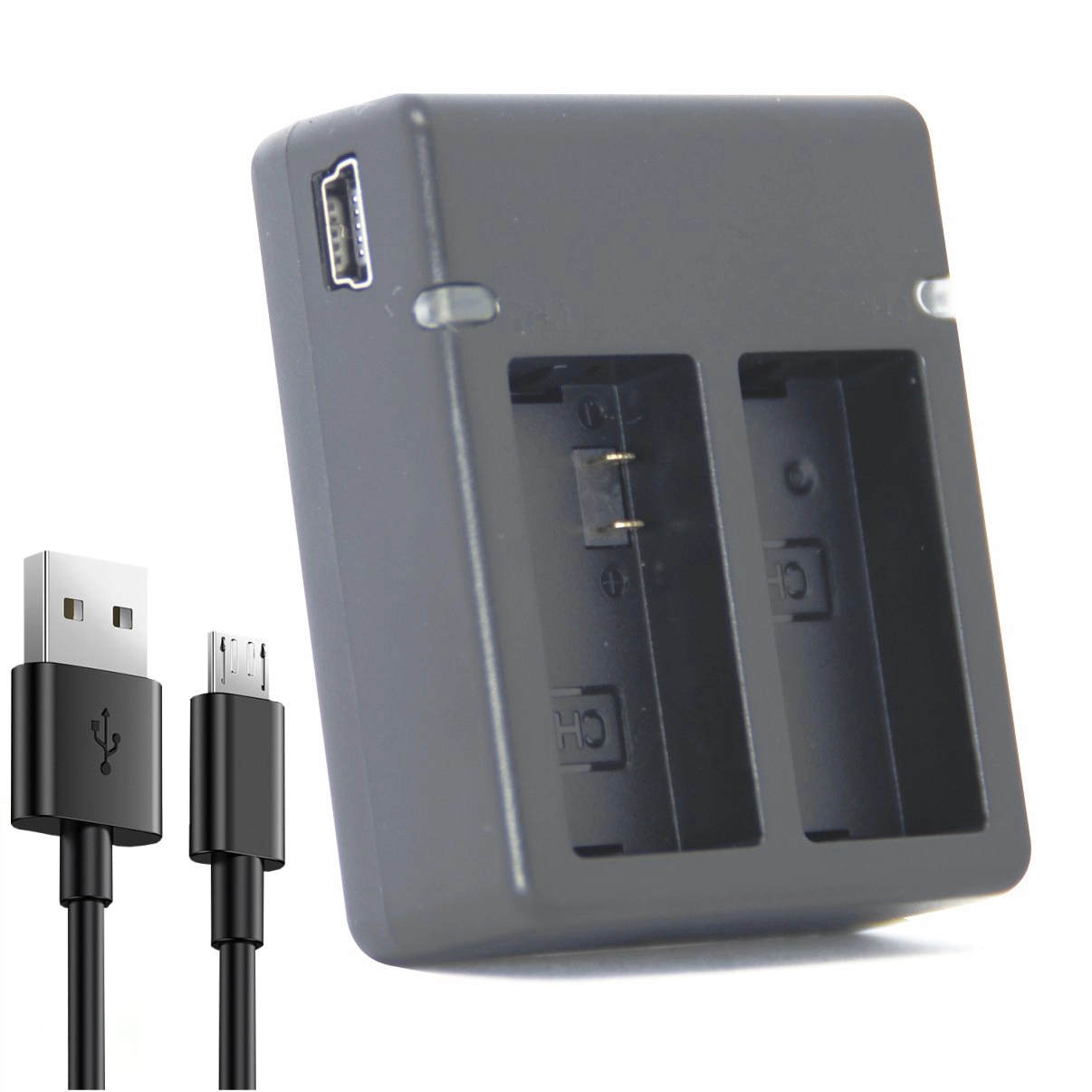 Kit 2 Baterias AHDBT-301 + Carregador Duplo para GoPro 3