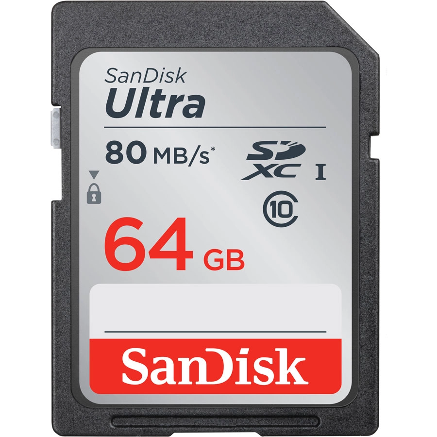 SDXC Sandisk 64GB ULT 80MB/S CL10