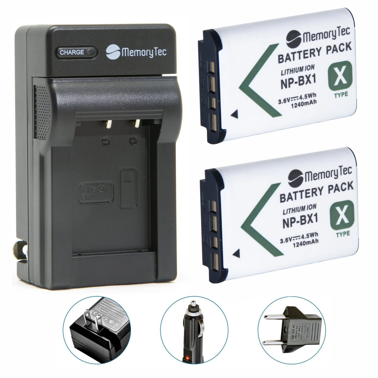 Kit 2 Baterias NP-BX1 + Carregador para Sony