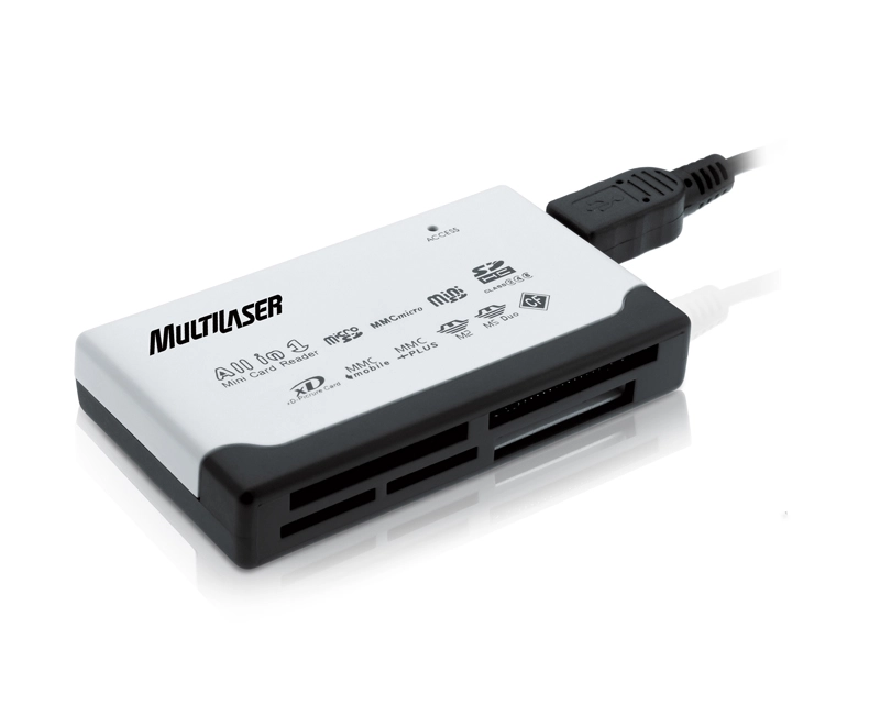 Leitor Cartão de Memória Multilaser USB 2.0