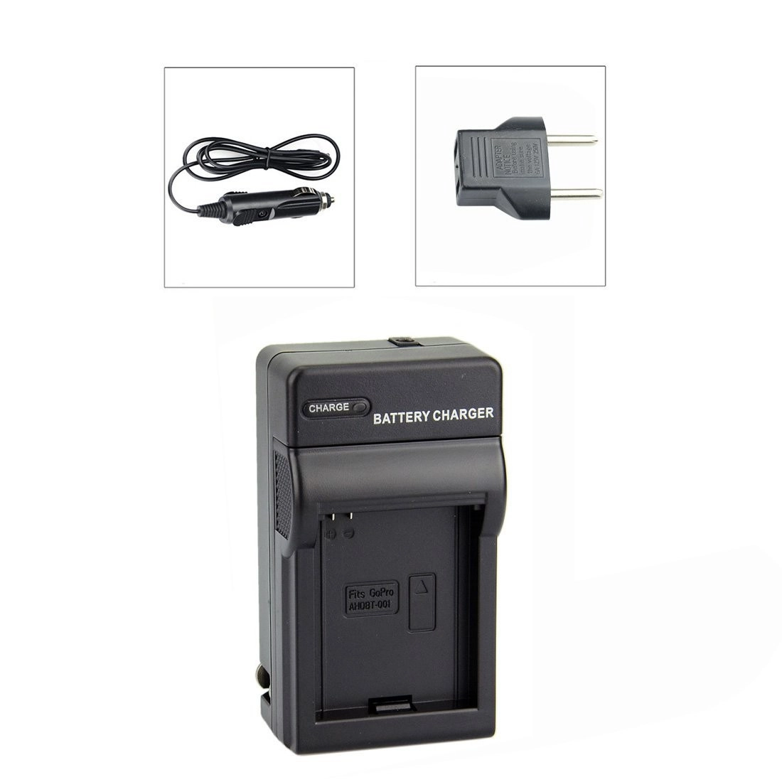 Kit 3 Baterias AHDBT-001 + Carregador para GoPro 1