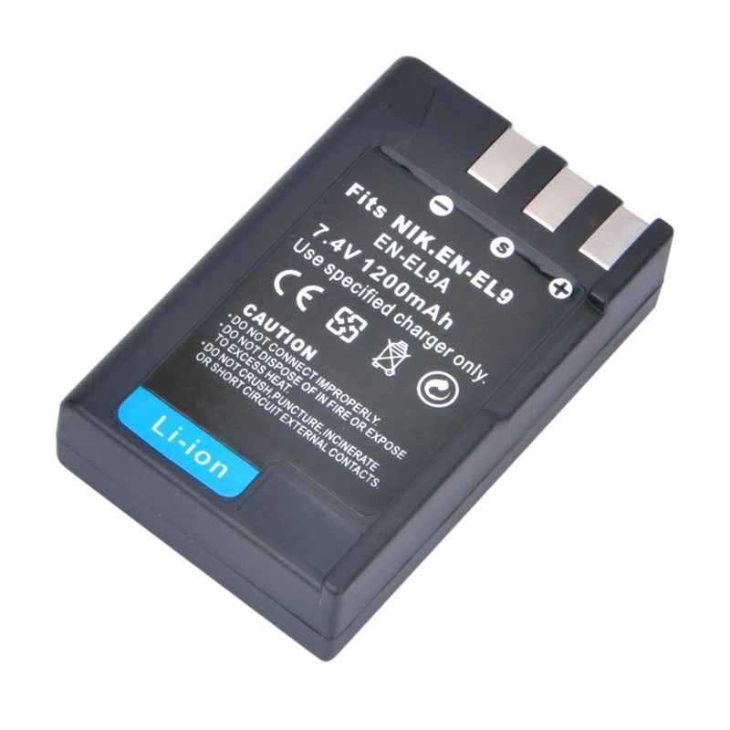 Kit 1 Bateria EN-EL9 + Carregador para Nikon Kit 1 Bateria EN-EL9 + Carregador para Nikon