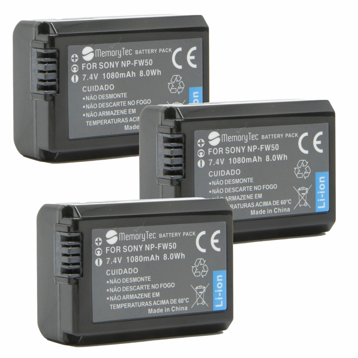 Kit 3 Baterias NP-FW50 Para Sony