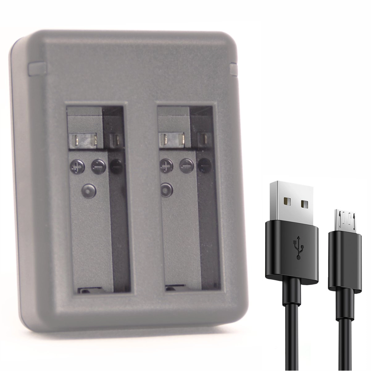 Kit 4 Baterias AHDBT-401 + Carregador Duplo para GoPro 4