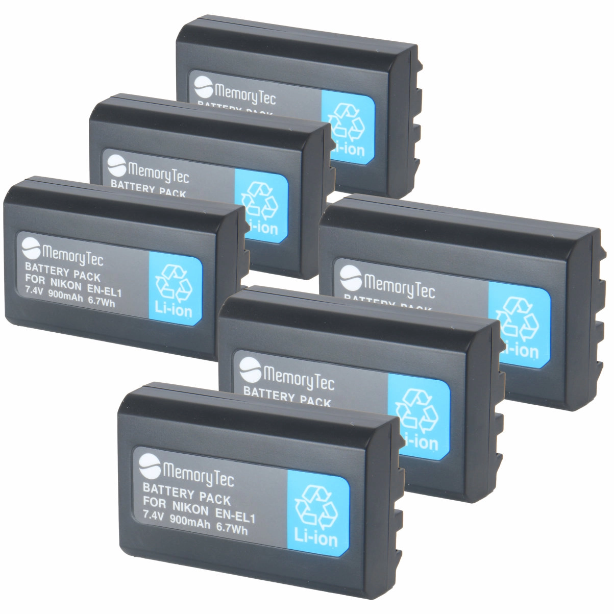 Kit 6 Baterias EN-EL1 para Nikon