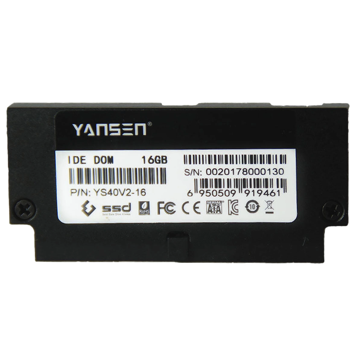 Módulo Yansen 16GB IDE Flash DOM 40 Pinos PATA