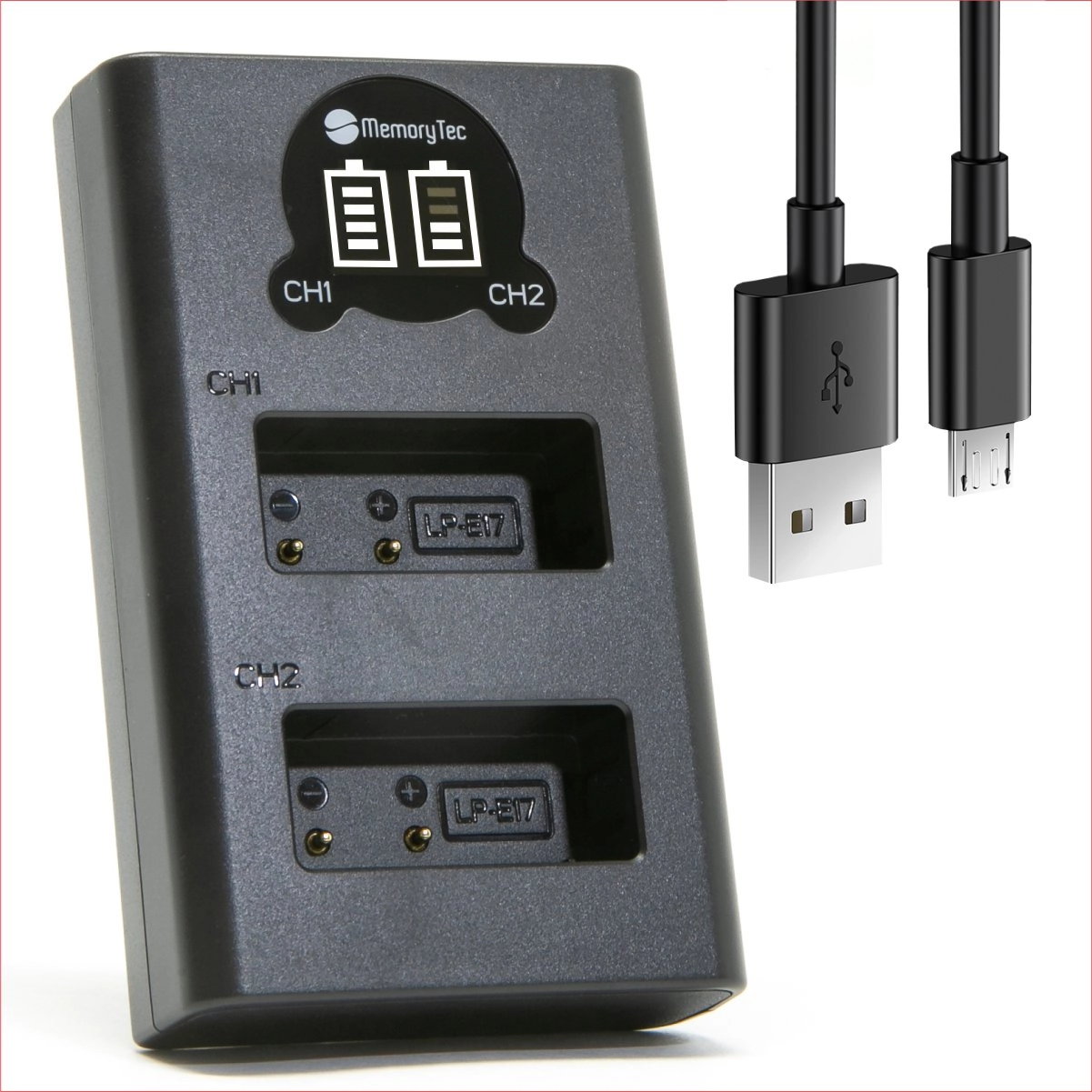 DL Carregador Duplo LP-E17 para Canon