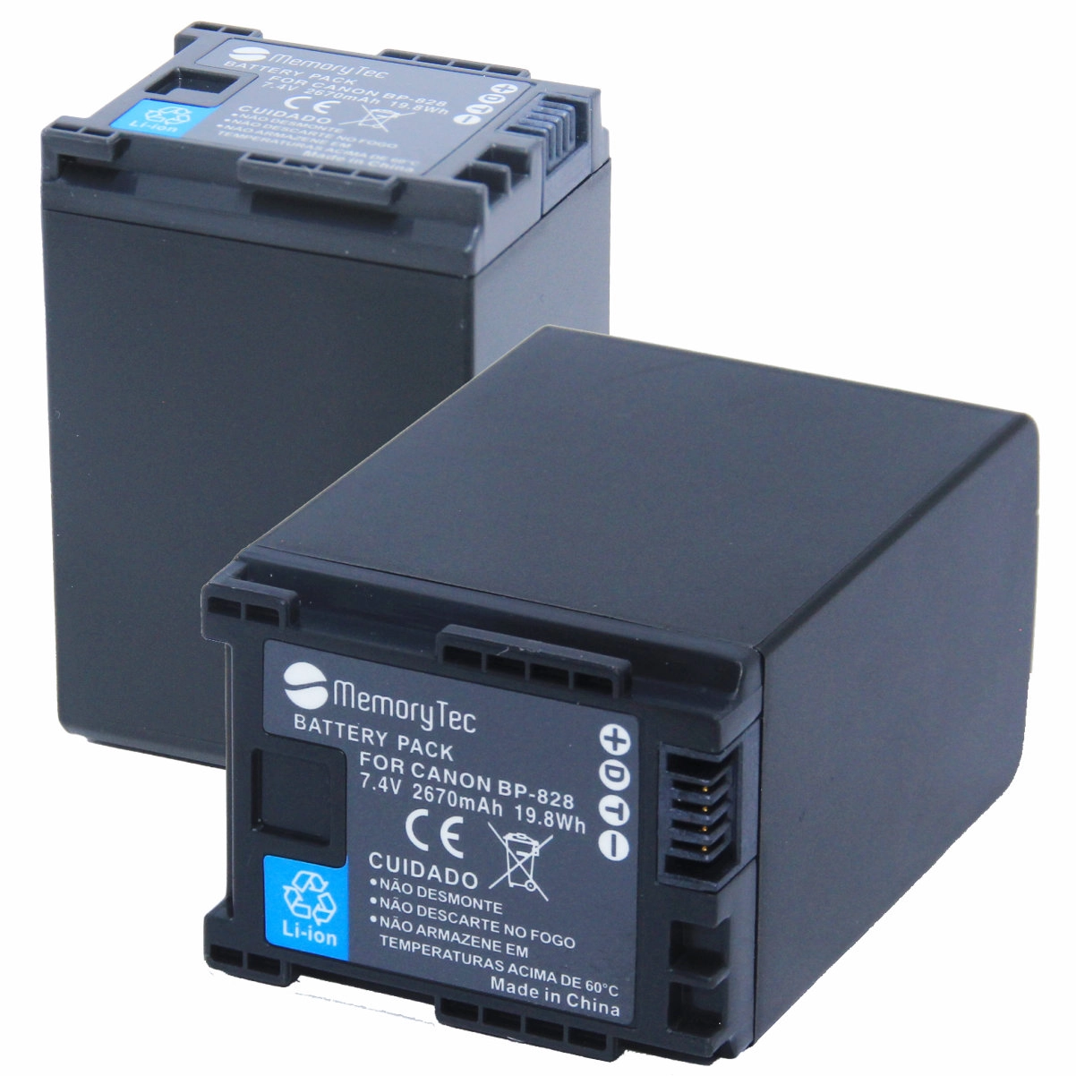 Kit 2 Baterias BP-828 para Canon