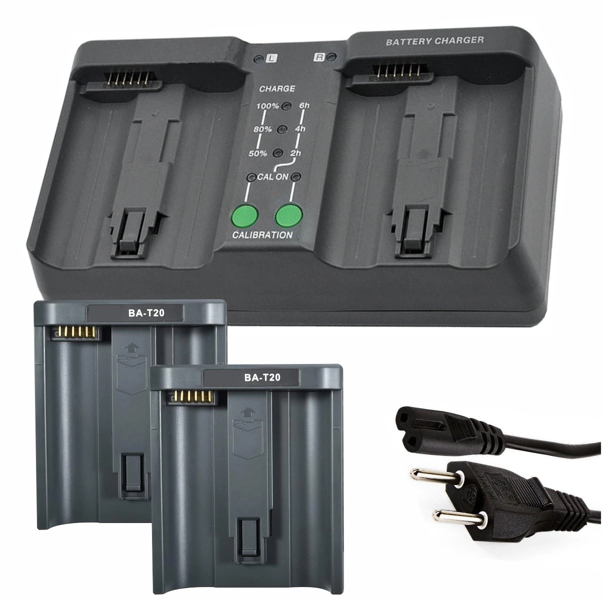 Kit 2 Baterias LP-E19 + Carregador Duplo DL para Canon