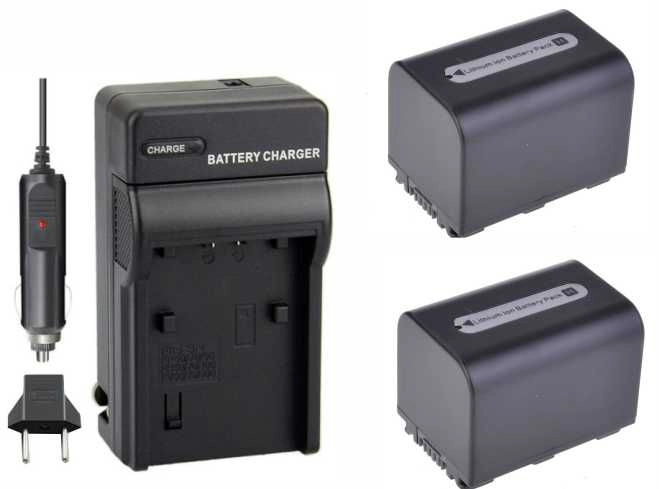 Kit 2 Baterias NP-FH70 + Carregador para Sony