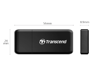 Leitor Cartão USB Transcend compacto F5 USB 3.1