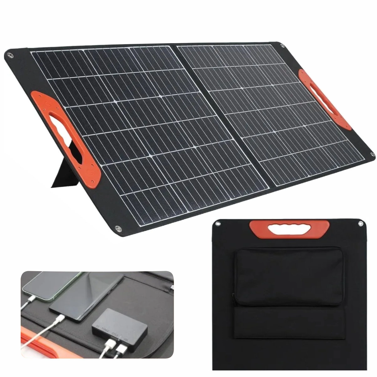 Placa / Carregador Solar 100W - Energia Limpa em Qualquer Lugar