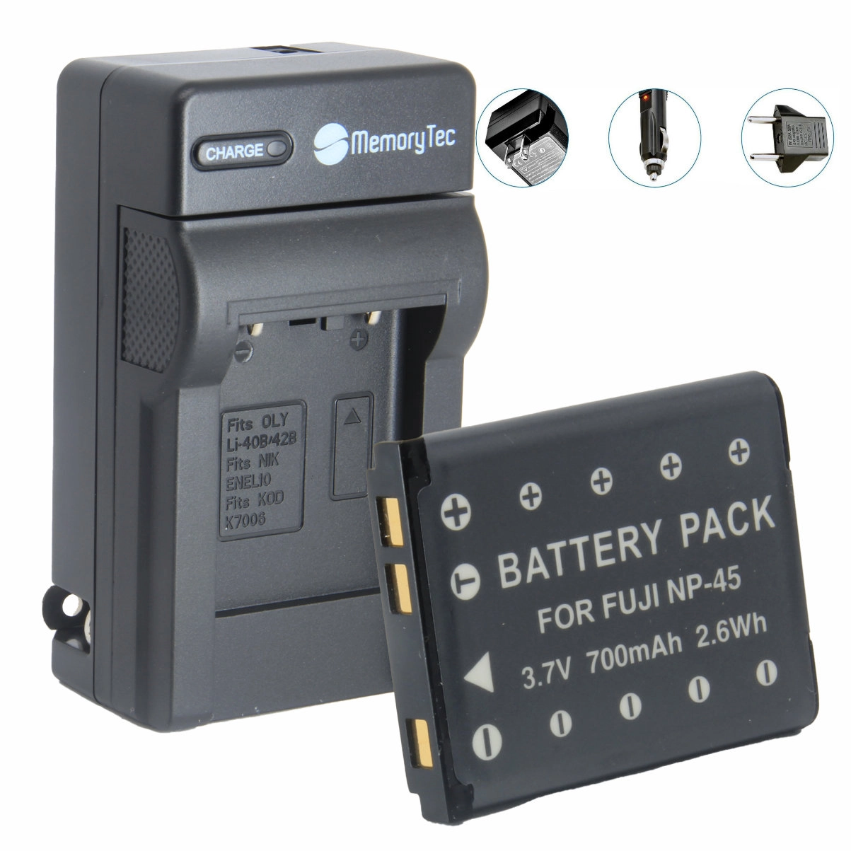 Kit 1 Bateria F NP-45 + Carregador para Fujifilm