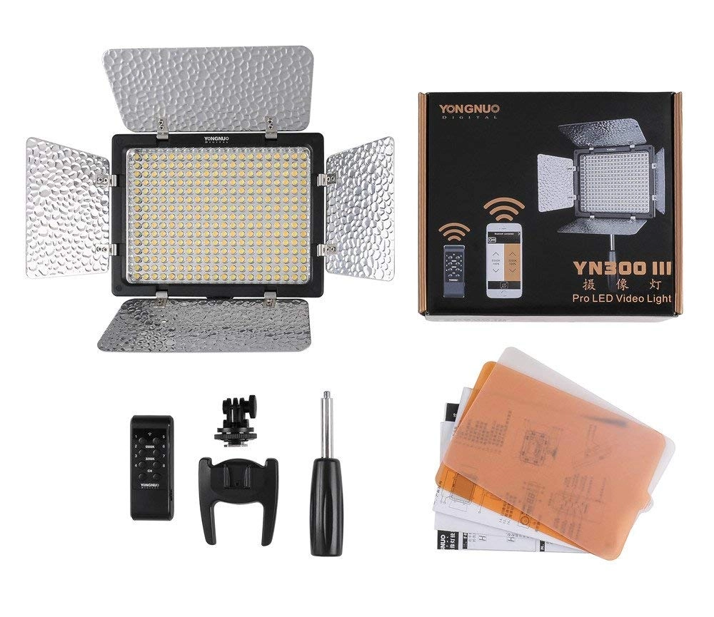 Kit LED YN300III + Bateria NP-F970 + Carregador