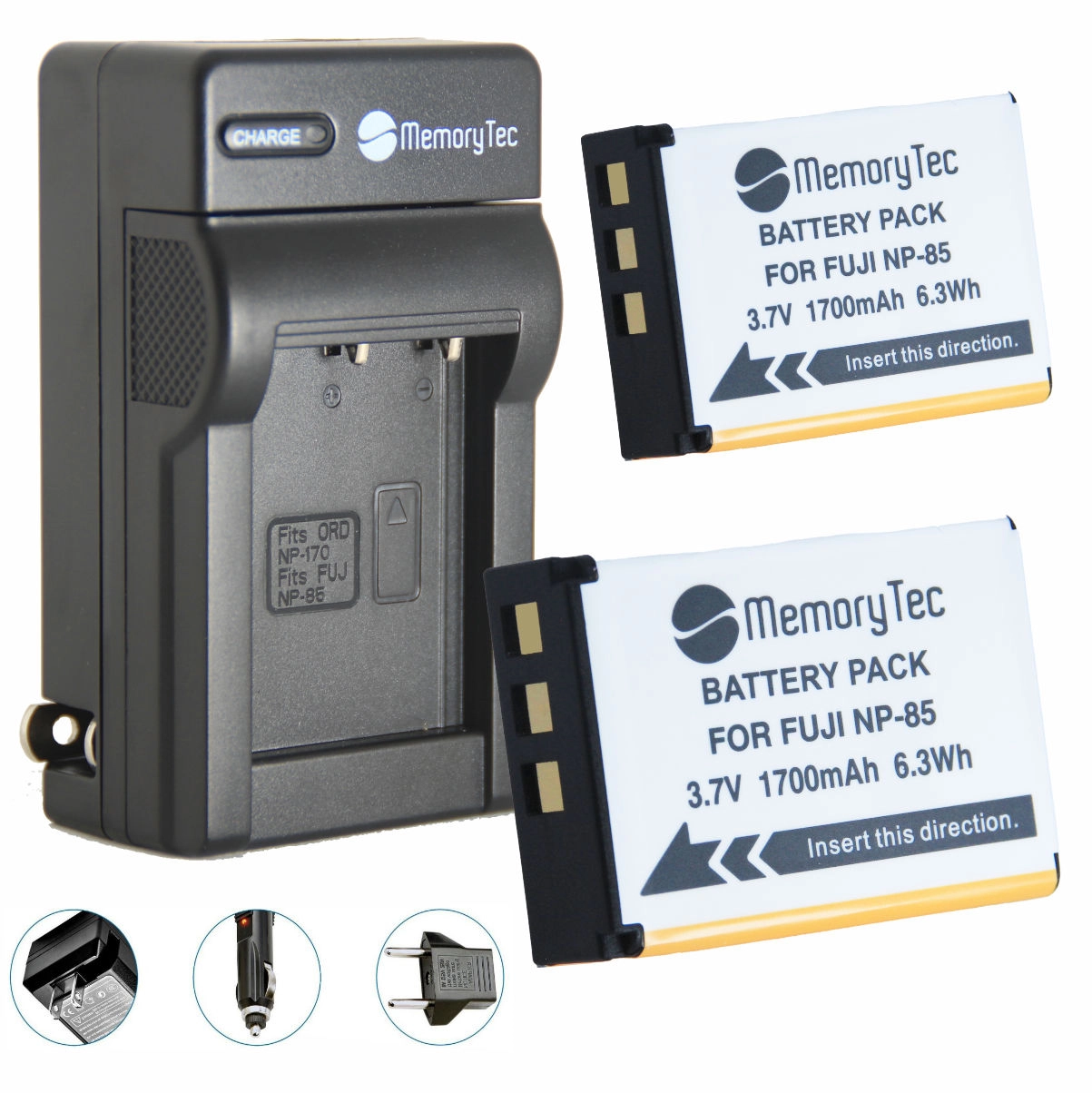 Kit 2 Baterias F NP-85 + Carregador para Fujifilm