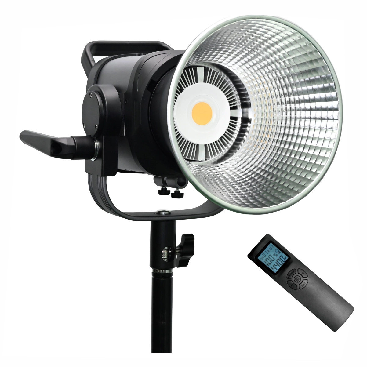 Iluminador Refletor Led COB 100W 5600K com controle remoto