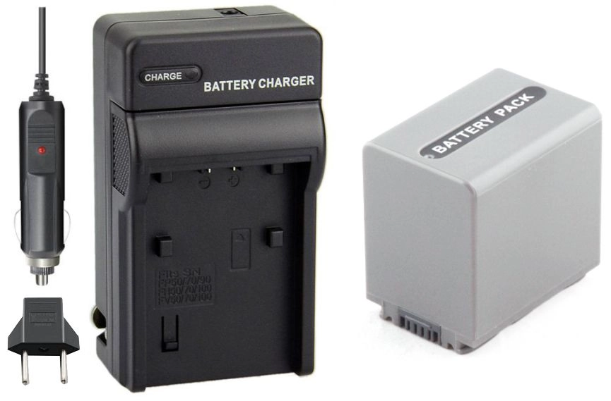 Kit 1 Bateria NP-FP90 + Carregador para Sony