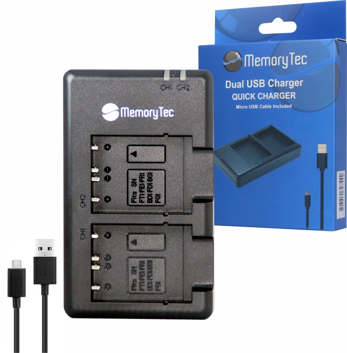 Kit 1 Bateria NP-BG1/FG1 + Carregador Duplo DL para Sony Kit 1 Bateria NP-BG1/FG1 + Carregador Duplo DL para Sony