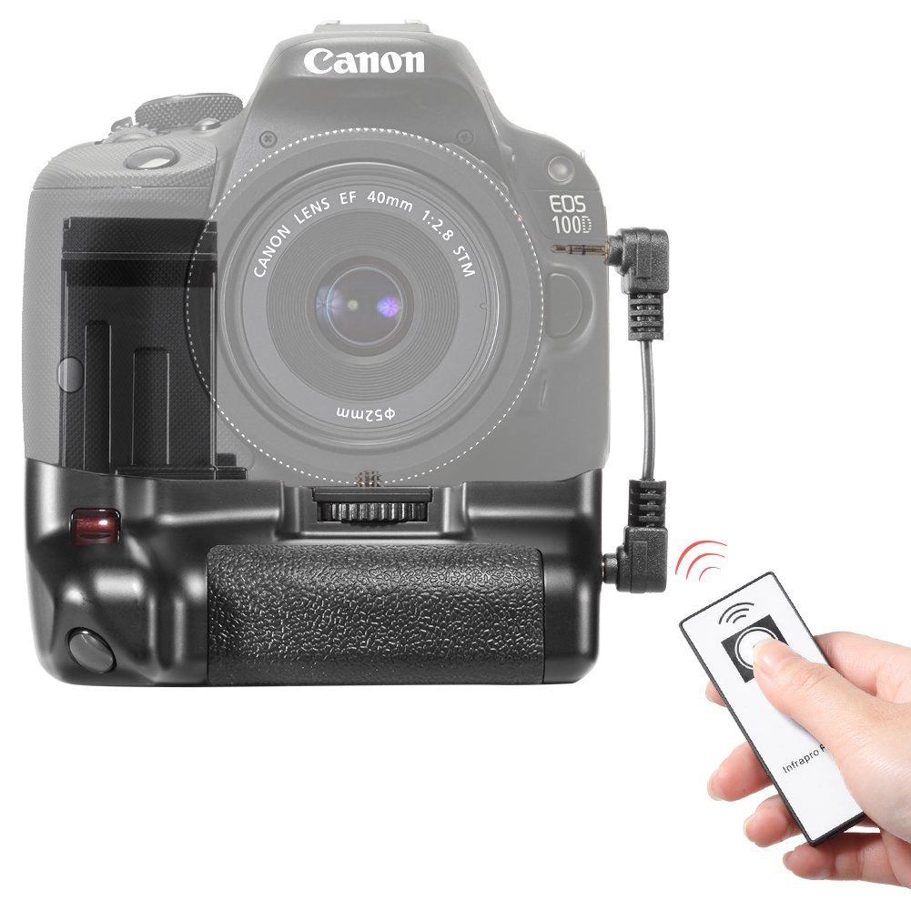 Kit Battery Grip 100DH + 2 Baterias LP-E12 + Carregador Duplo DL para Canon SL1