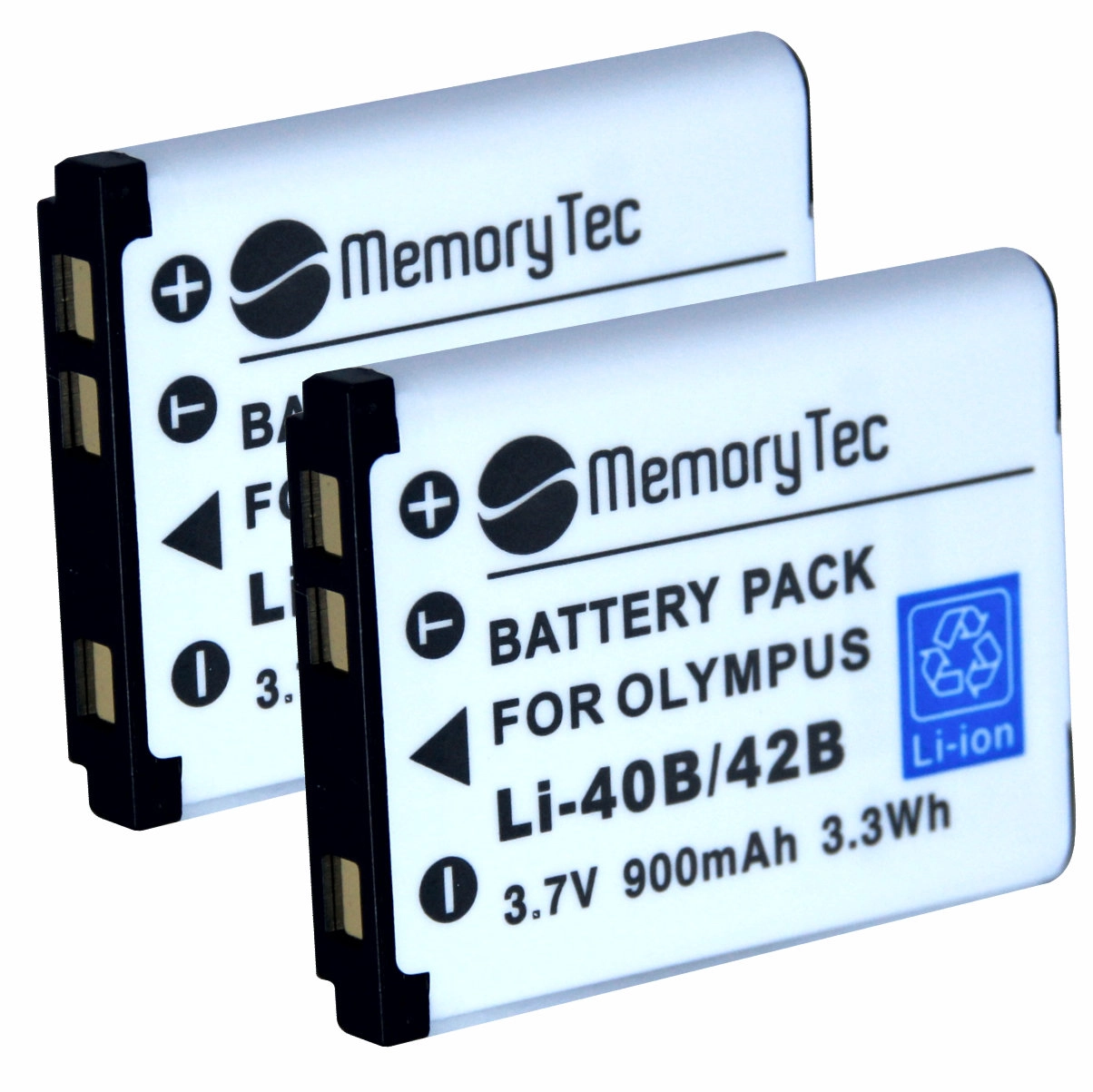Kit 2 Baterias LI-40B para Olympus / Fujifilm / Nikon / Casio / Pentax entre outras