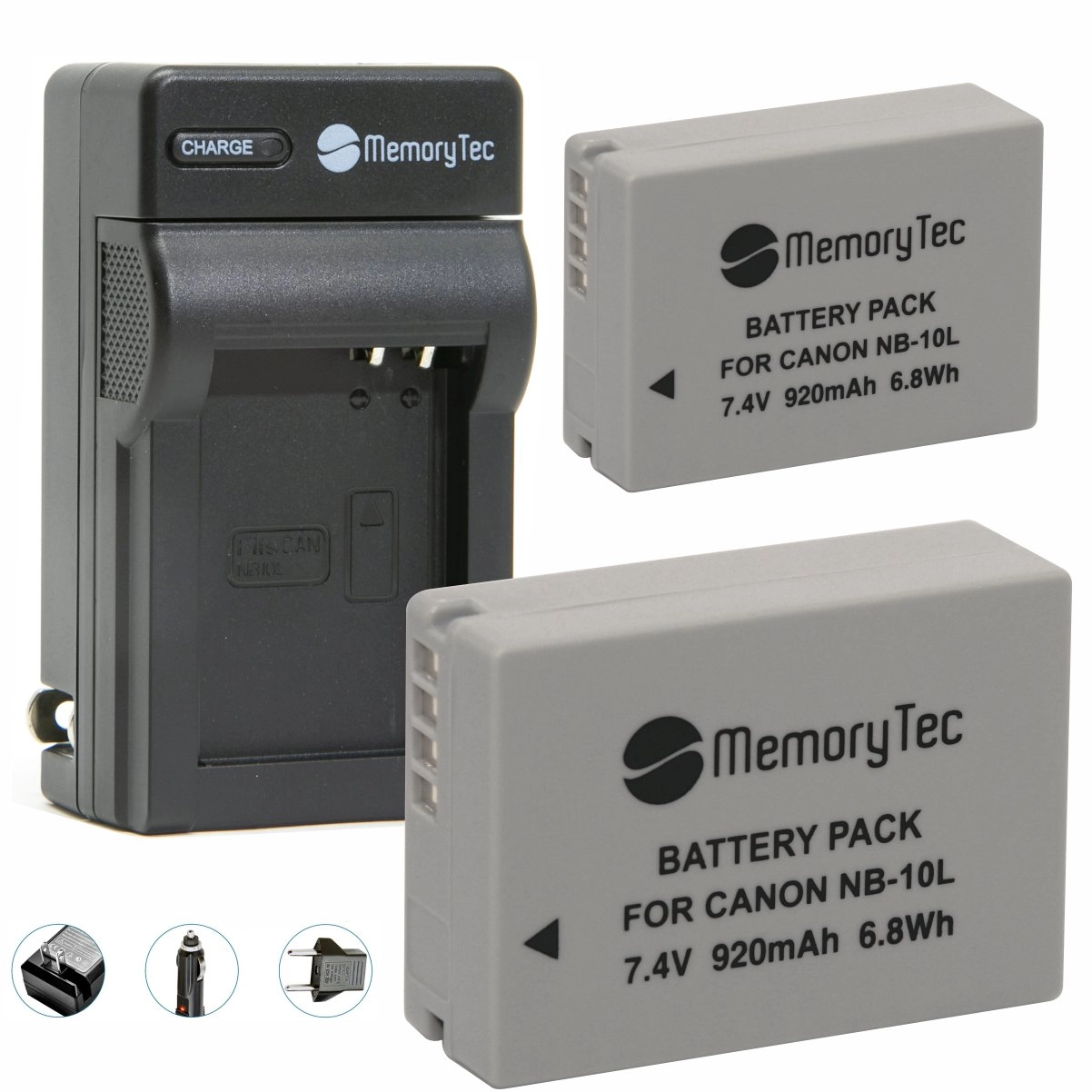 Kit 2 Baterias NB-10L + Carregador para Canon