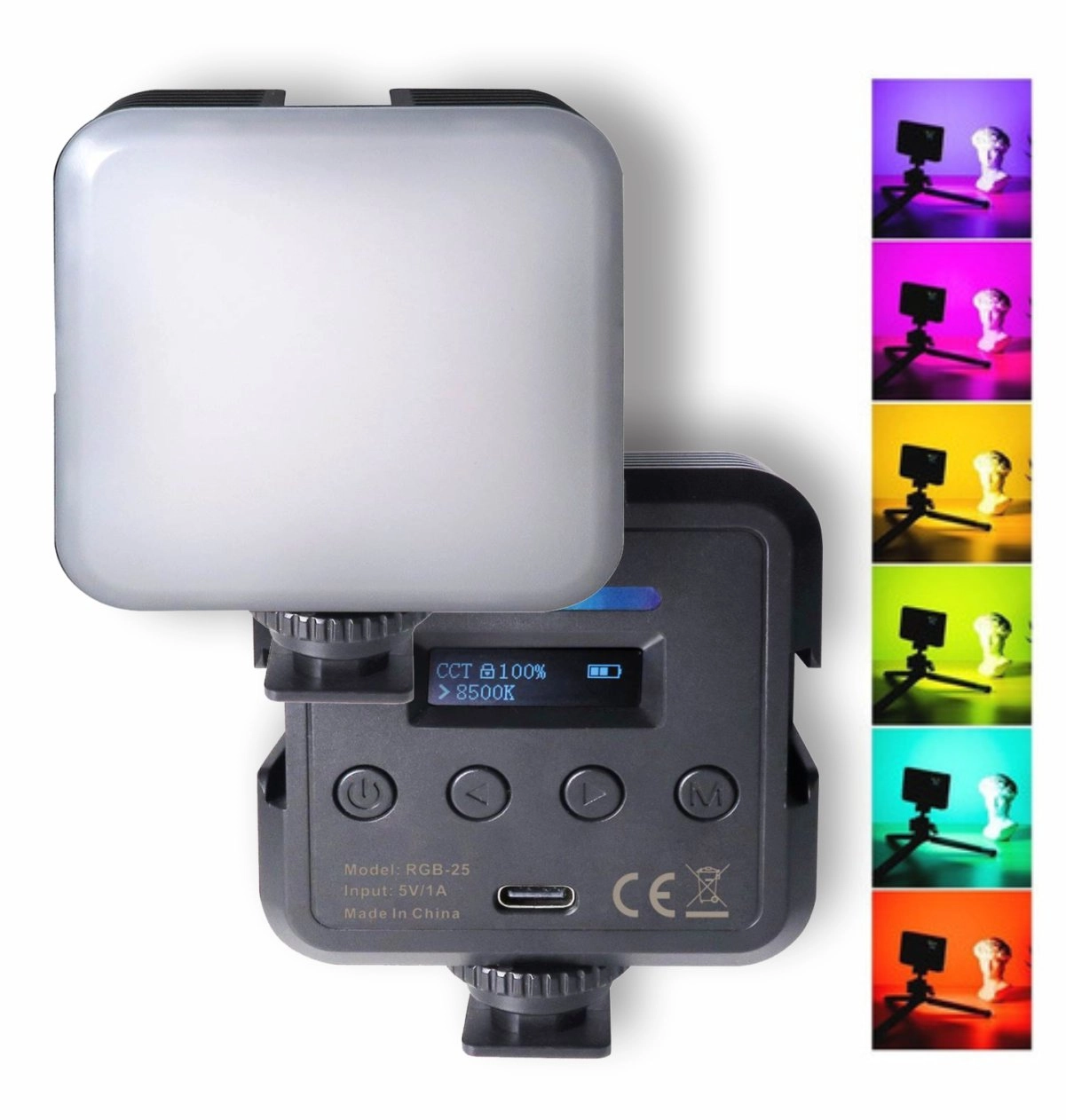 Mini Iluminador RGB-25 - Luz de Preenchimento