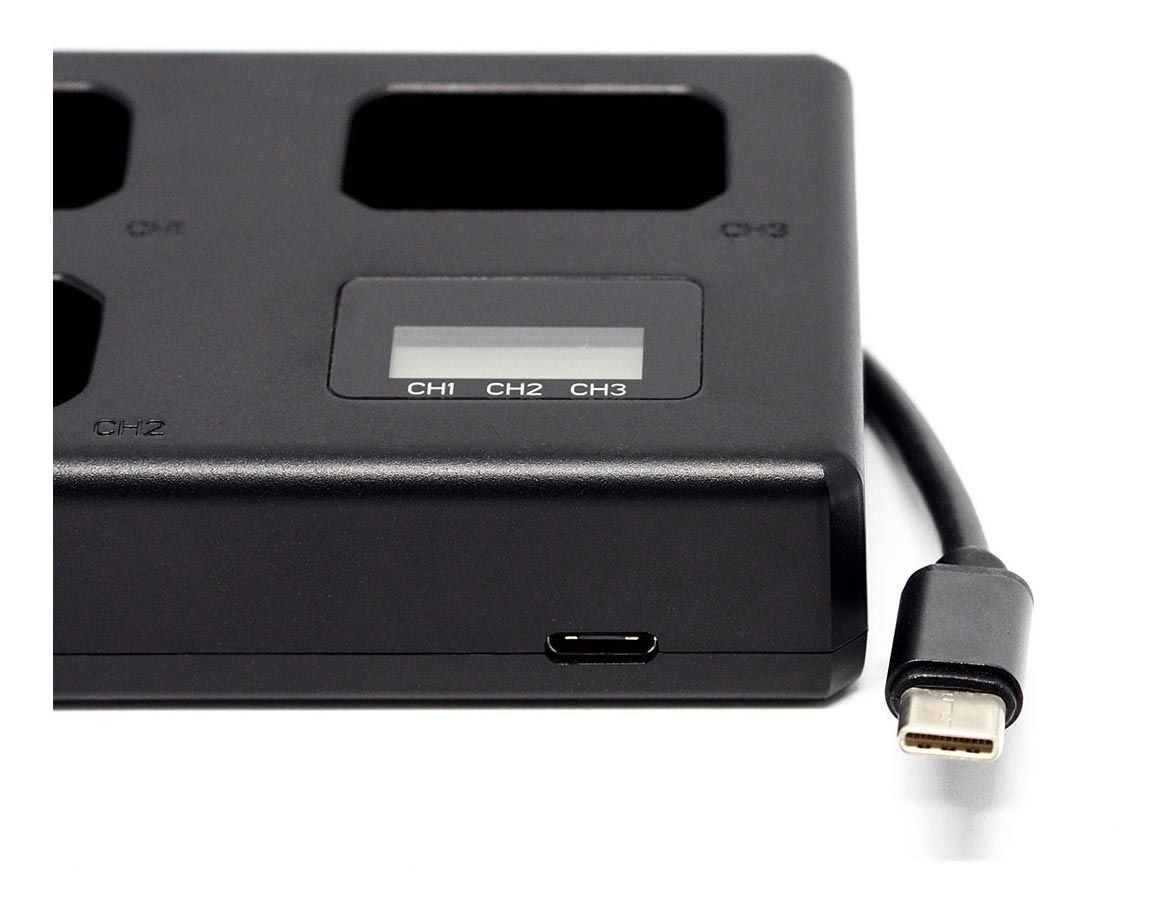 Kit 6 Baterias LP-E6 + Carregador Triplo TT para Canon