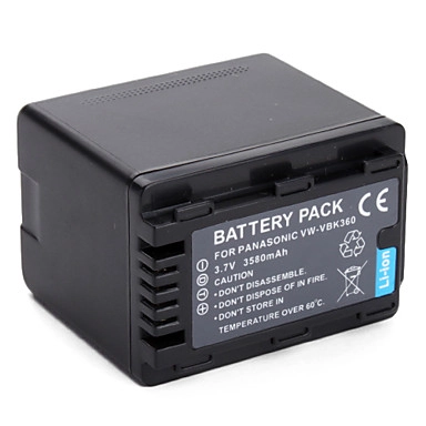 Bateria VW-VBK360 para Panasonic Bateria VW-VBK360 para Panasonic