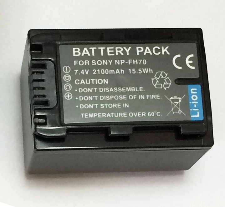 Kit 2 Baterias NP-FH70 + Carregador para Sony Kit 2 Baterias NP-FH70 + Carregador para Sony