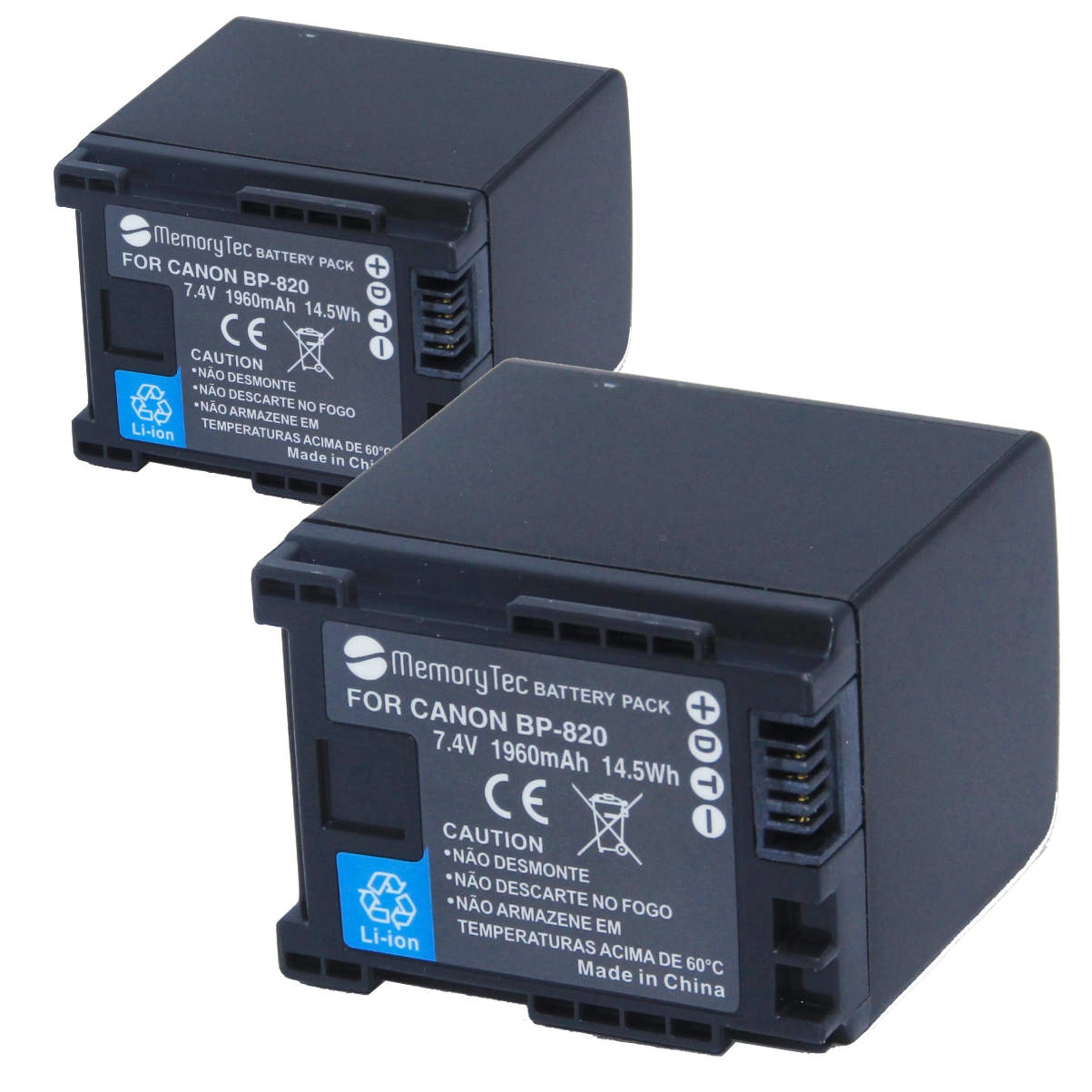 Kit 2 Baterias BP-820 para Canon