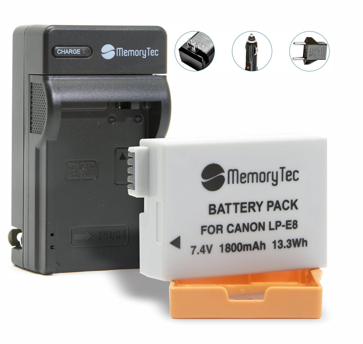 Kit 1 Bateria LP-E8 + Carregador para Canon