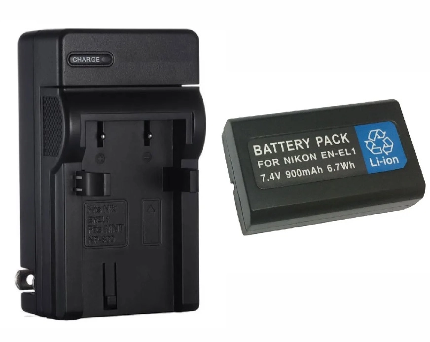 Kit 1 Bateria EN-EL1 + Carregador para Nikon
