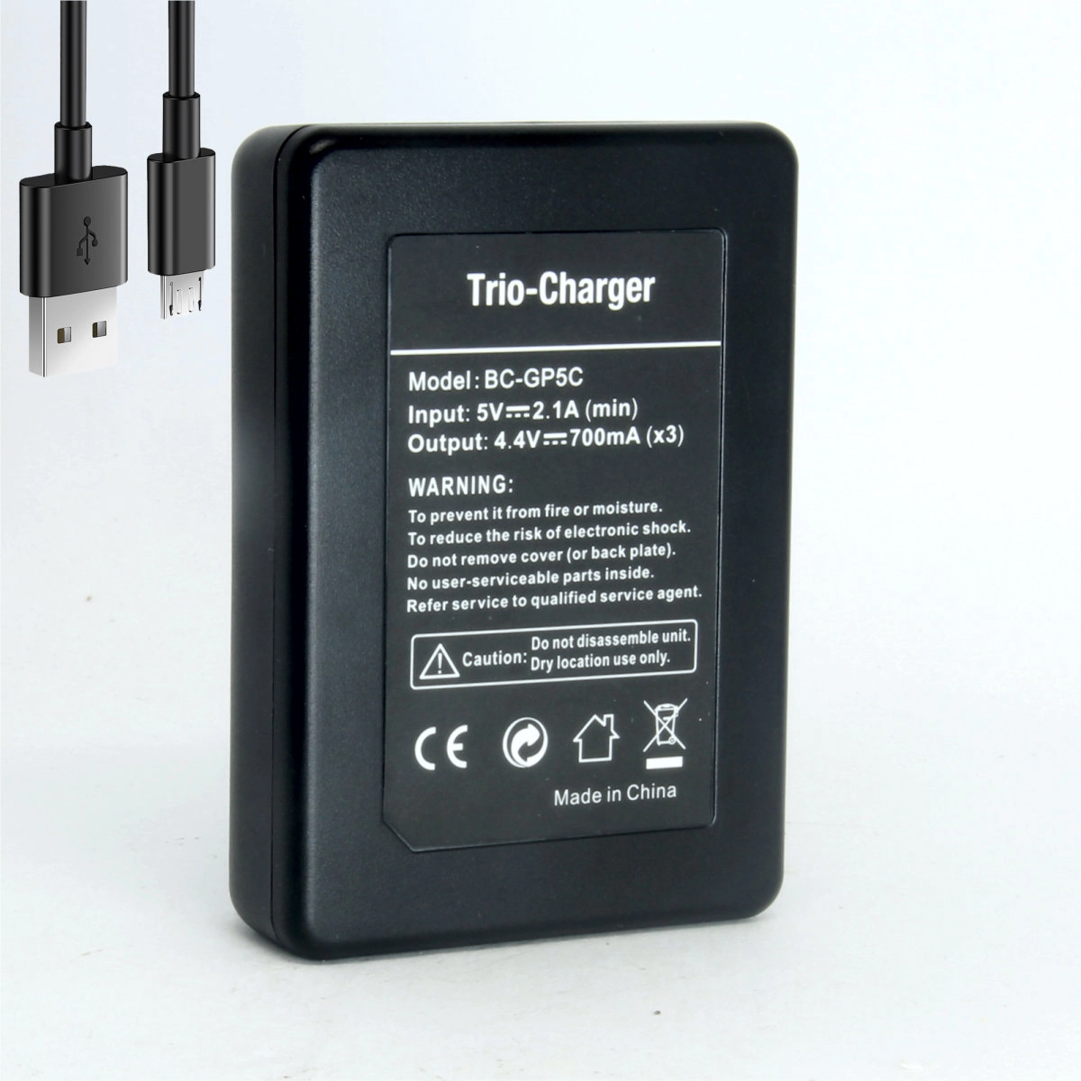 Carregador Triplo BC-GP5C para GoPro HD Hero 5 Carregador Triplo BC-GP5C para GoPro HD Hero 5