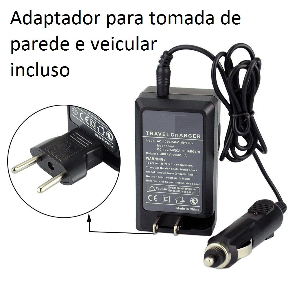 Kit 2 Baterias NP-FV120 + Carregador para Sony