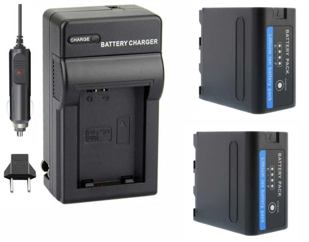 Kit 2 Baterias NP-F990 + Carregador para Panasonic