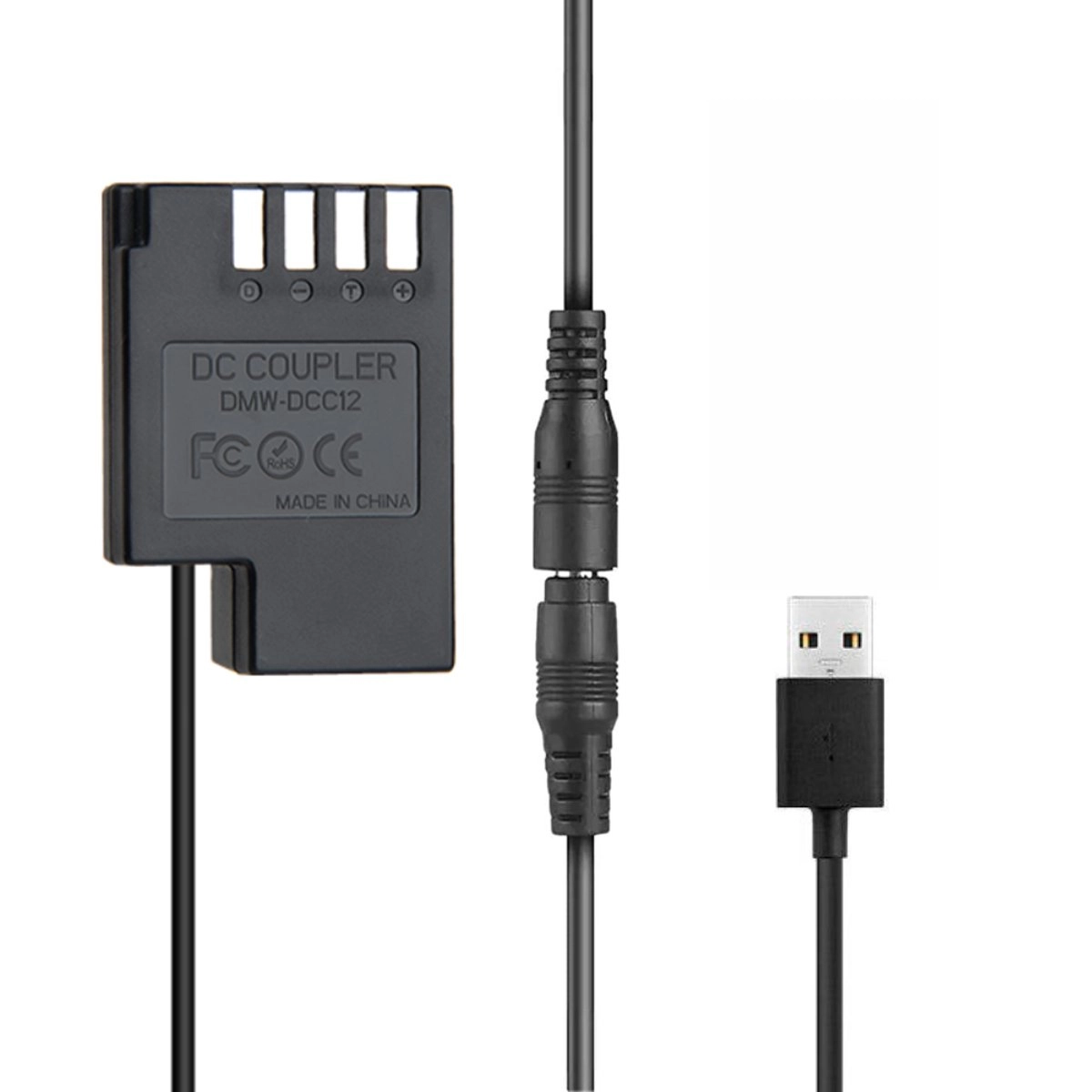 Adaptador Dummy USB DCC12 / DMW-BLF19 para Panasonic Adaptador Dummy USB DCC12 / DMW-BLF19 para Panasonic