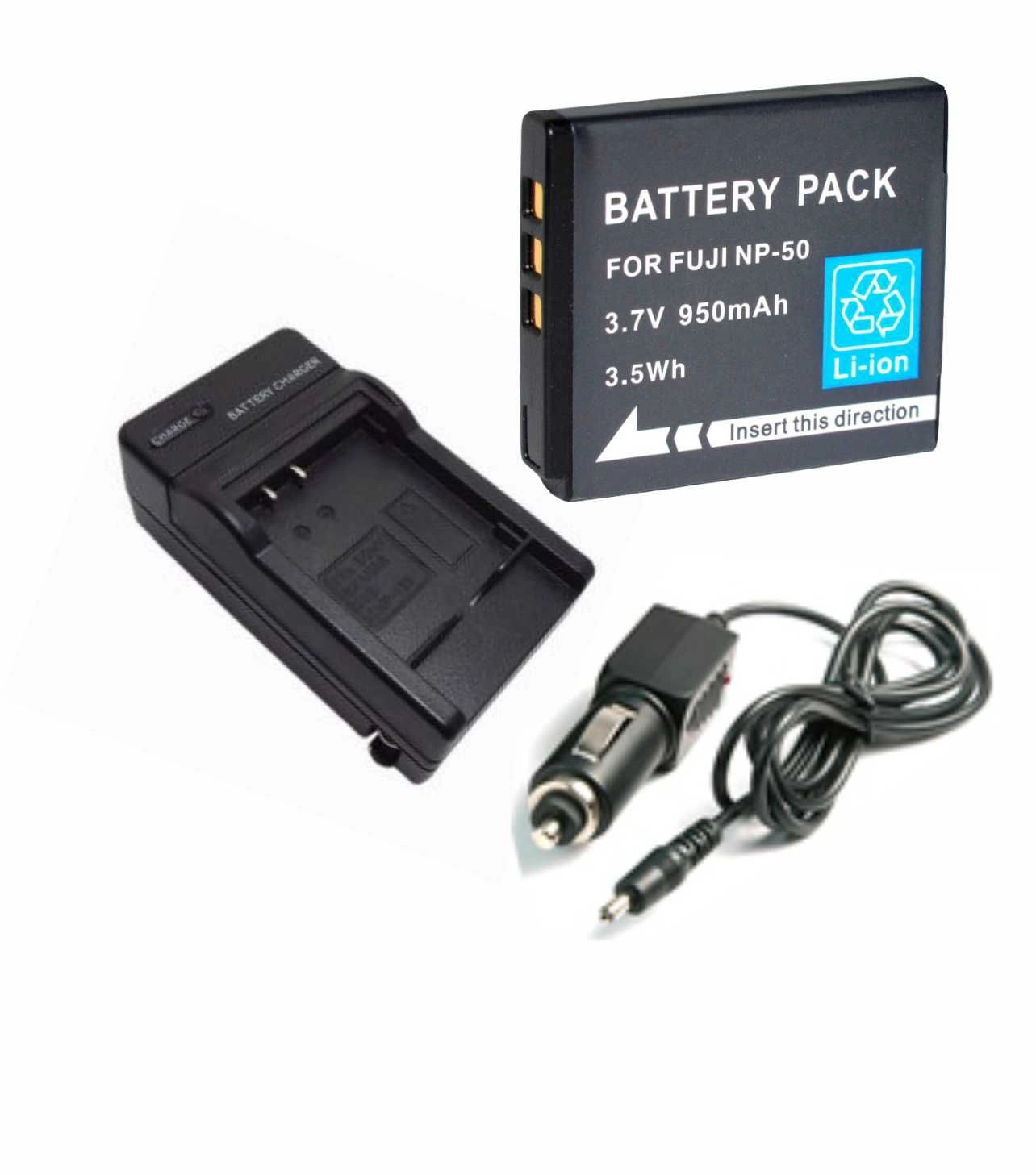 Kit 1 Bateria NP-50 + Carregador para Fujifilm