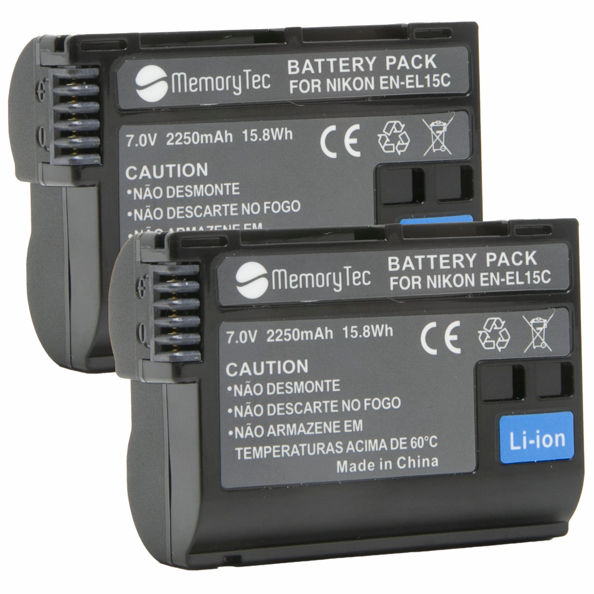 Kit 2 Baterias EN-EL15c Profissional para Nikon