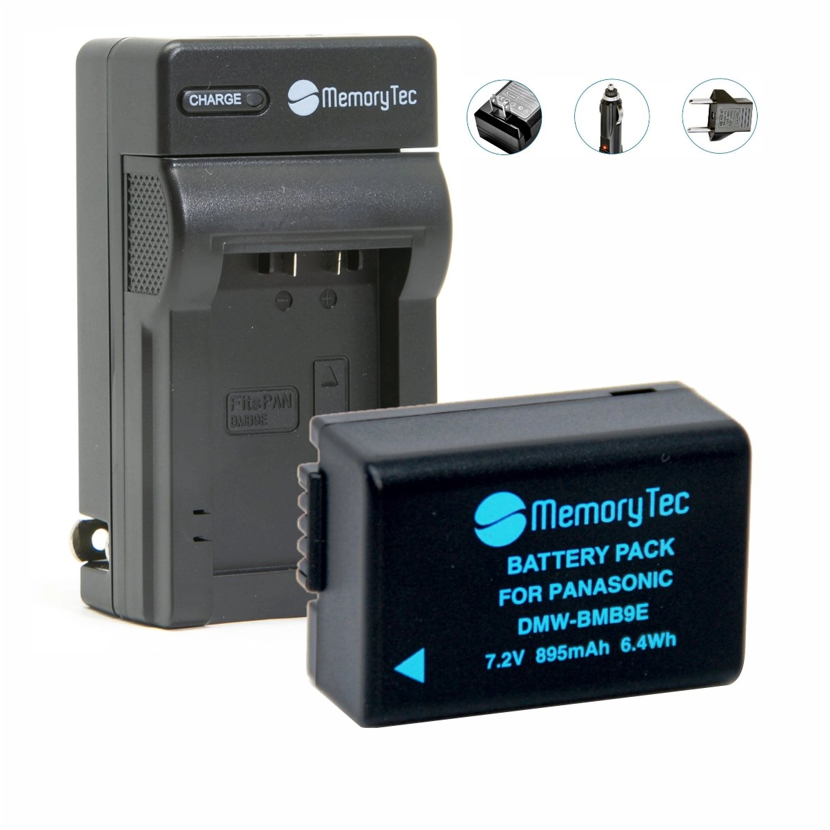 Kit 1 Bateria DMW-BMB9 + Carregador para Panasonic