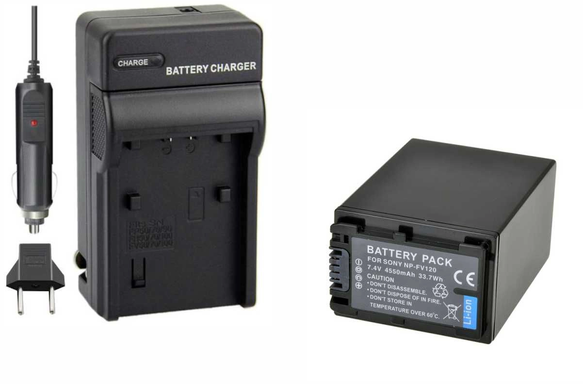 Kit 1 Bateria NP-FV120 + Carregador para Sony