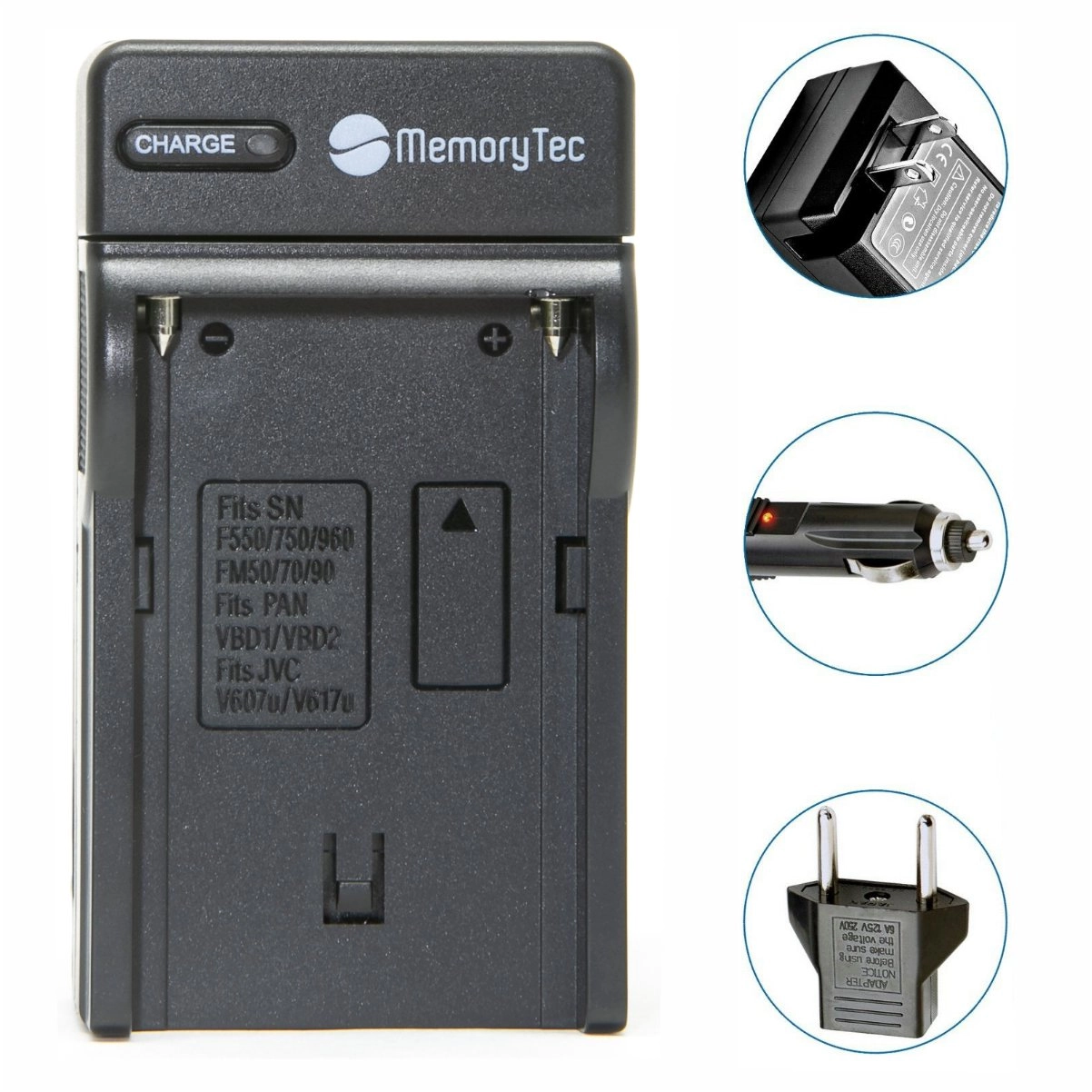 Kit 2 Baterias NP-F750 + Carregador para Sony Kit 2 Baterias NP-F750 + Carregador para Sony