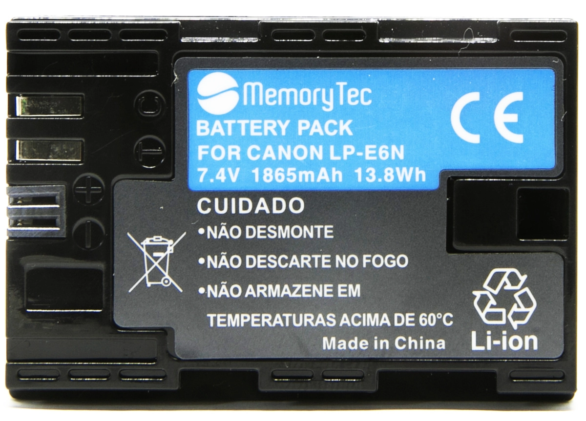 Kit 3 Baterias LP-E6N + Carregador Duplo DL para Canon