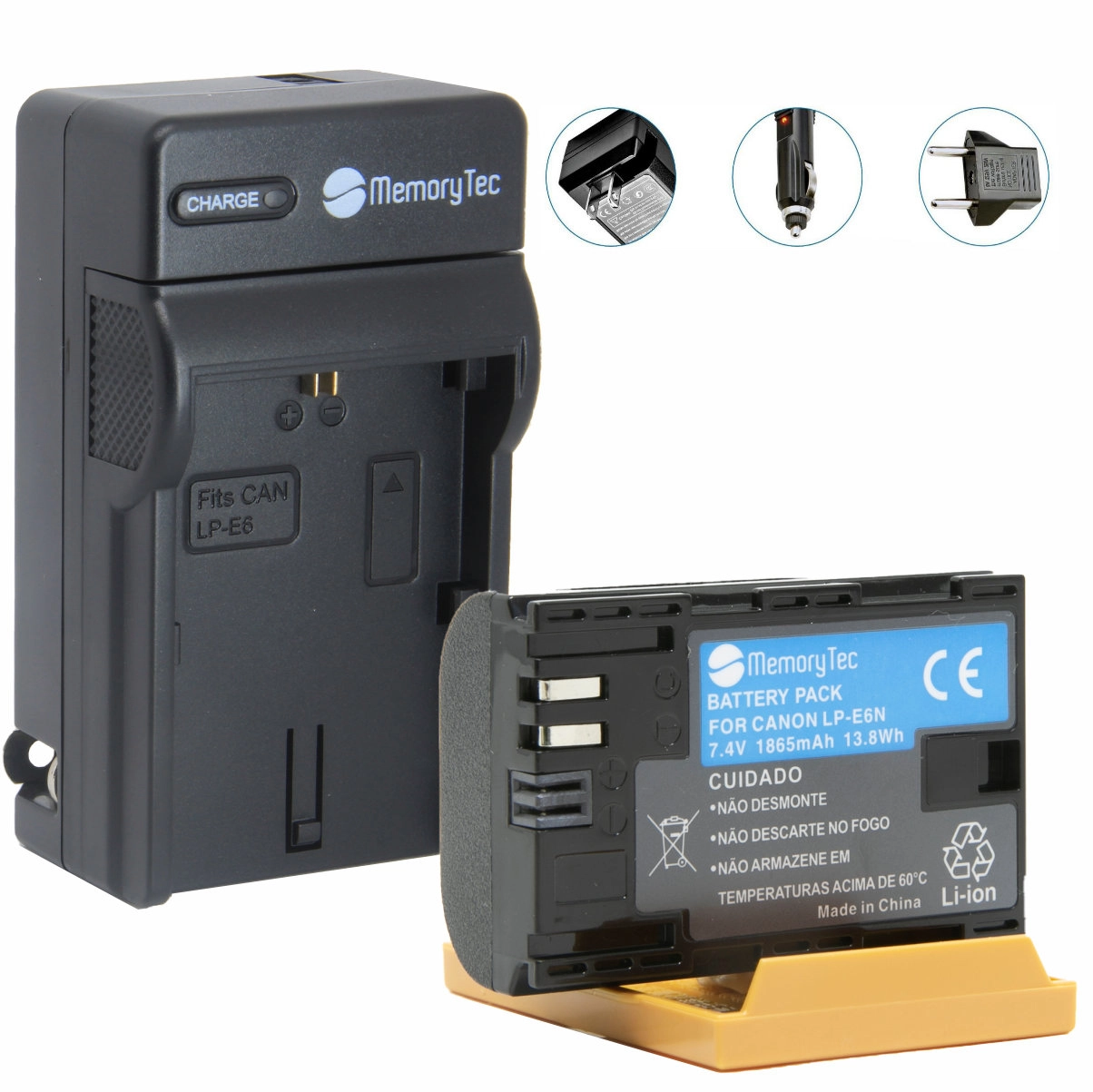 Kit 1 Bateria LP-E6N + Carregador para Canon